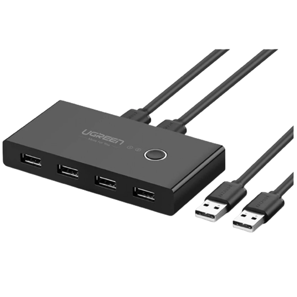 UGreen (30767) USB2.0 KVM Switch Box 2x4 - Black