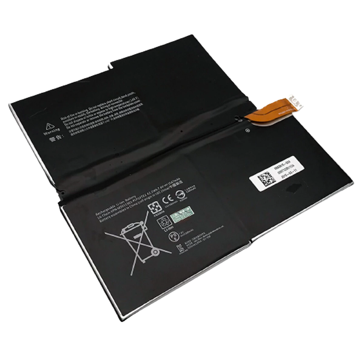 Microsoft (X883815-009) Original Battery 7.6V 42.2Wh 5547mAh - For Surface Pro 3 - Black