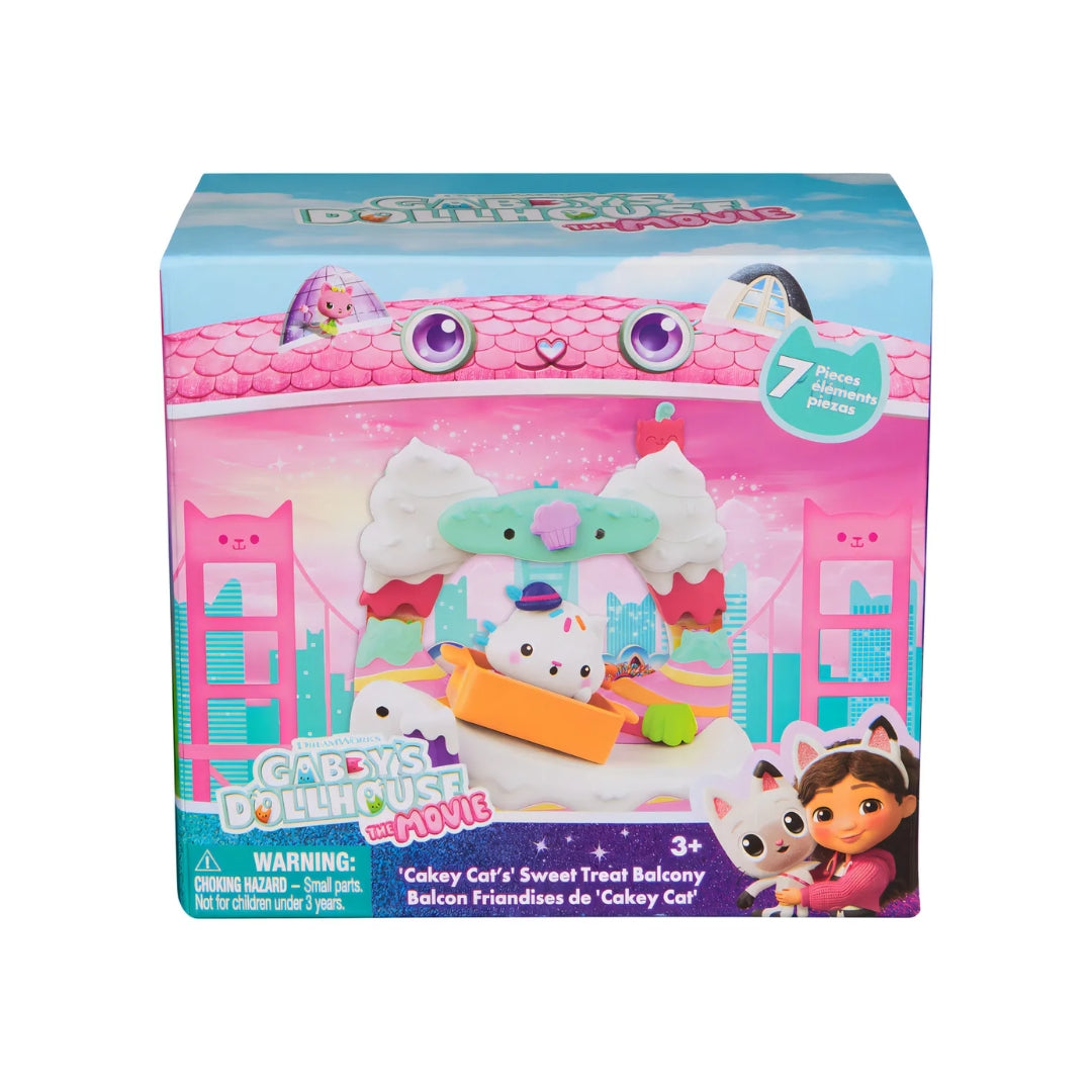 Gabby’s Dollhouse Cakey Cat Balcony Playset