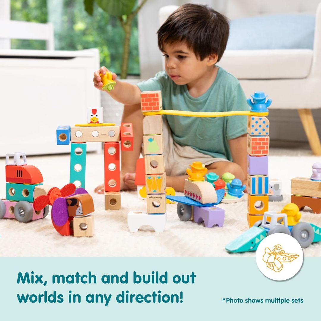 Melissa & Doug Blockables Town Set