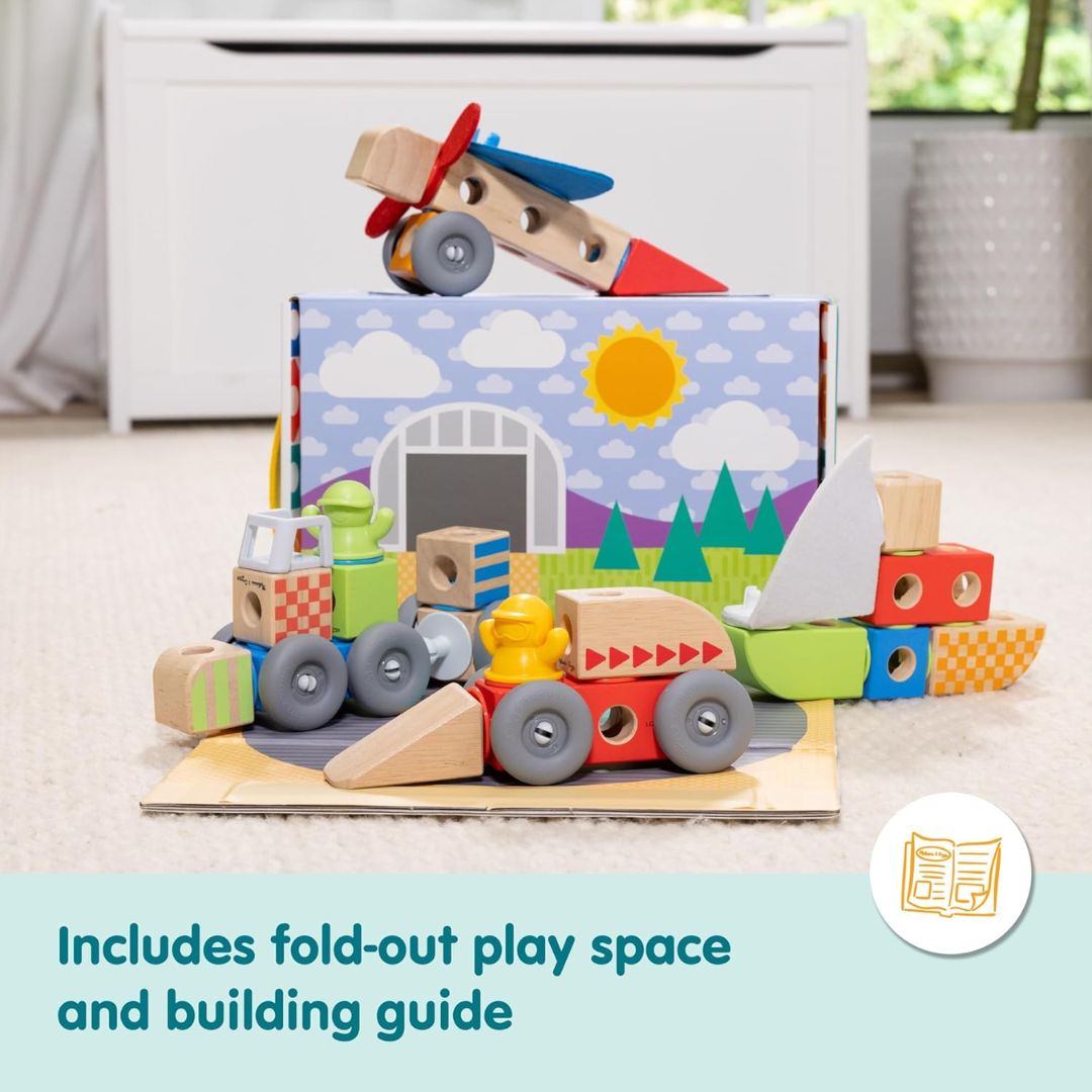 Melissa & Doug Blockables Vehicle Set