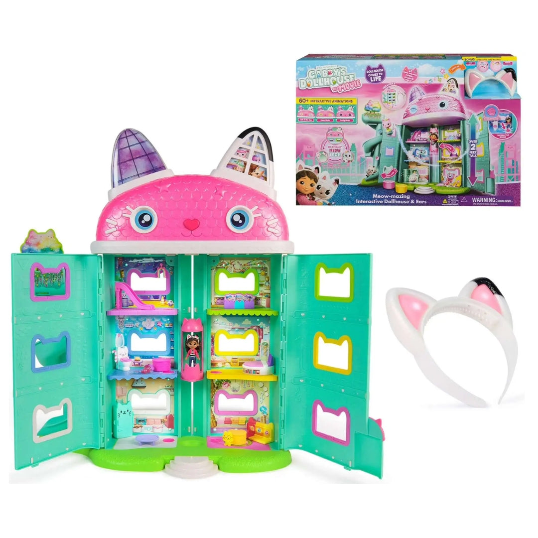Gabby's Dollhouse Movie Deluxe Dollhouse & Ears Set