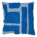 "Poppy" Cushion - Tufted Cotton Removable Cover, 50 x 50 cm