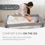 Kikkaboo: 2 Levels Baby Cot – Milky Way Grey