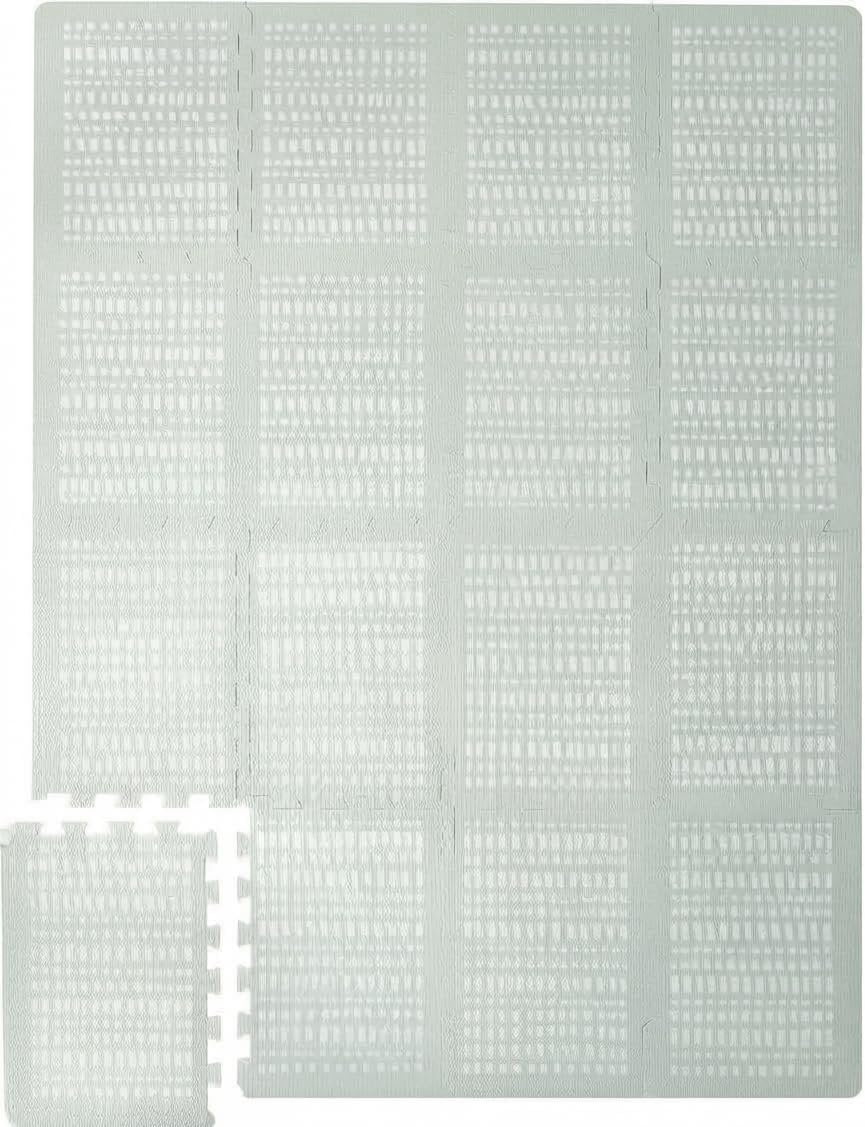 Stylish XL Foam Baby Play Mat – Grey Hygge Design