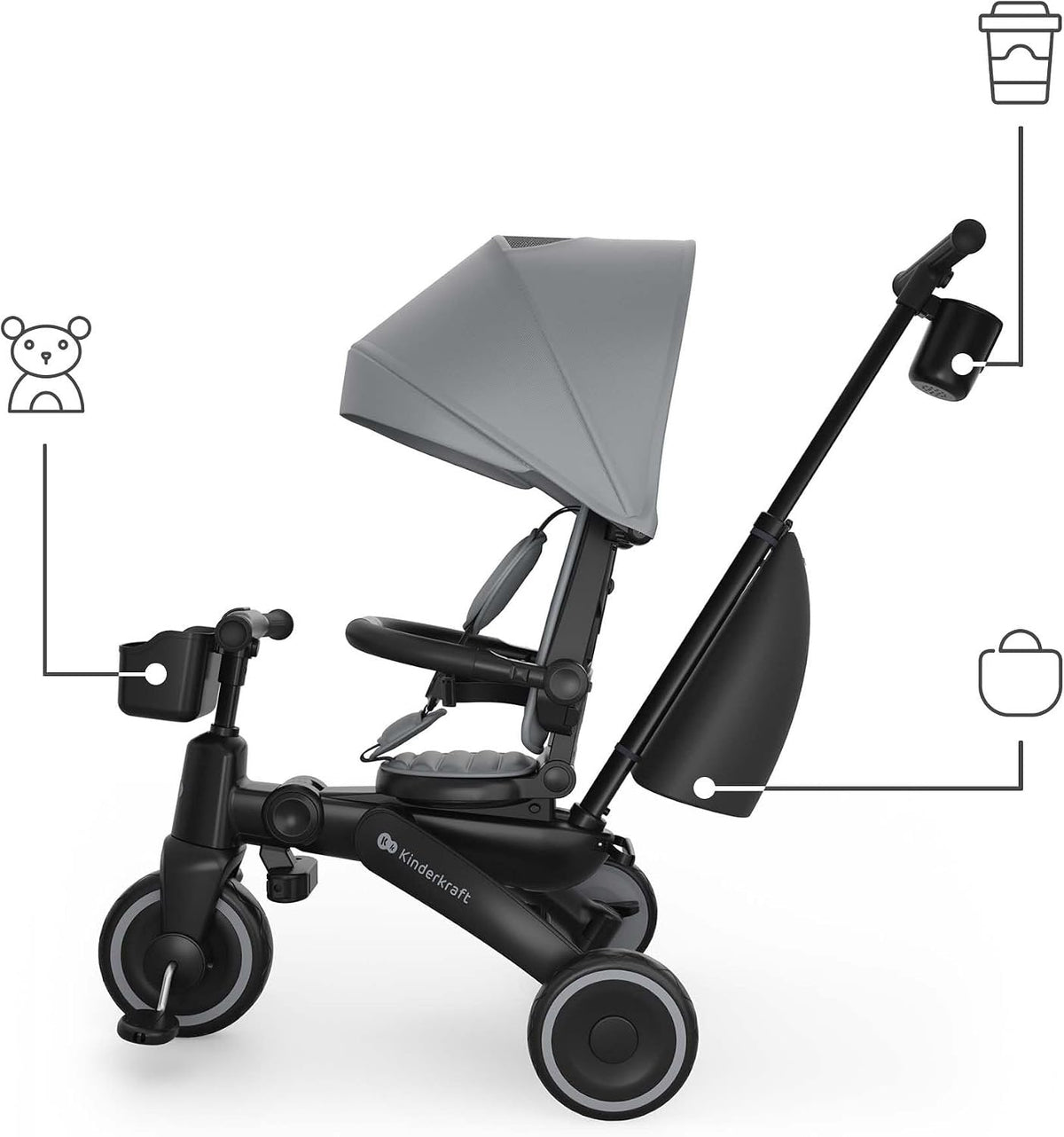 Kinderkraft: JAZZ 3 Tricycle - Grey