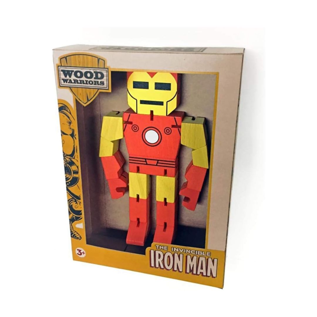 Marvel Wood Warriors Iron Man Figure