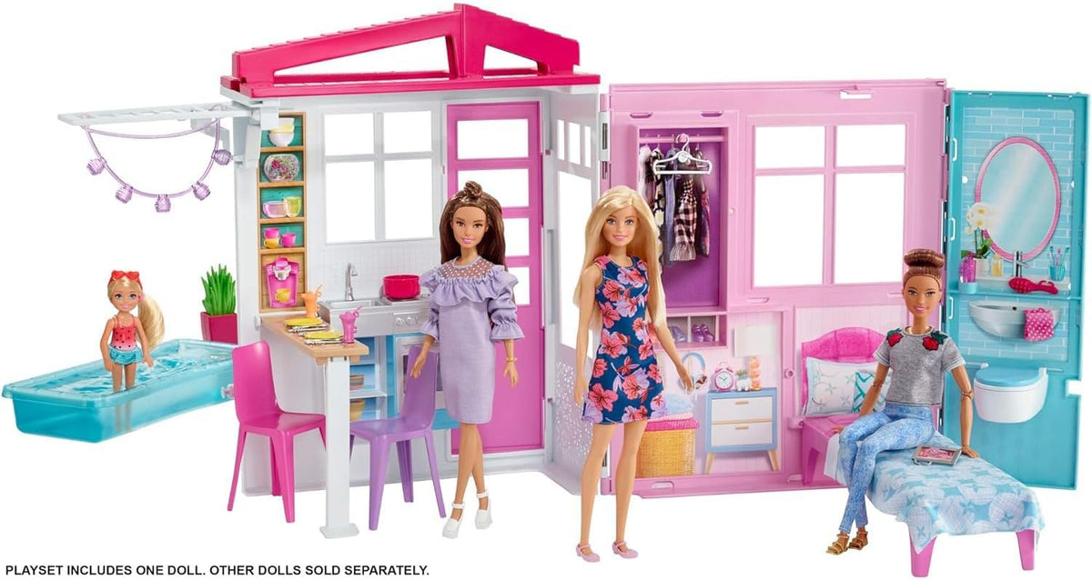 Barbie Holiday Home & Doll