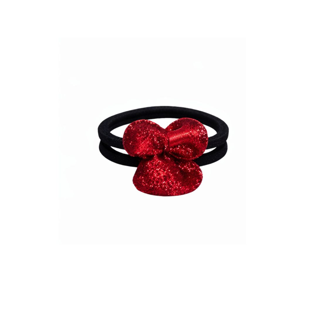 Sweetheart Hair Tie Duo – Glitter & Matte Love Assorted