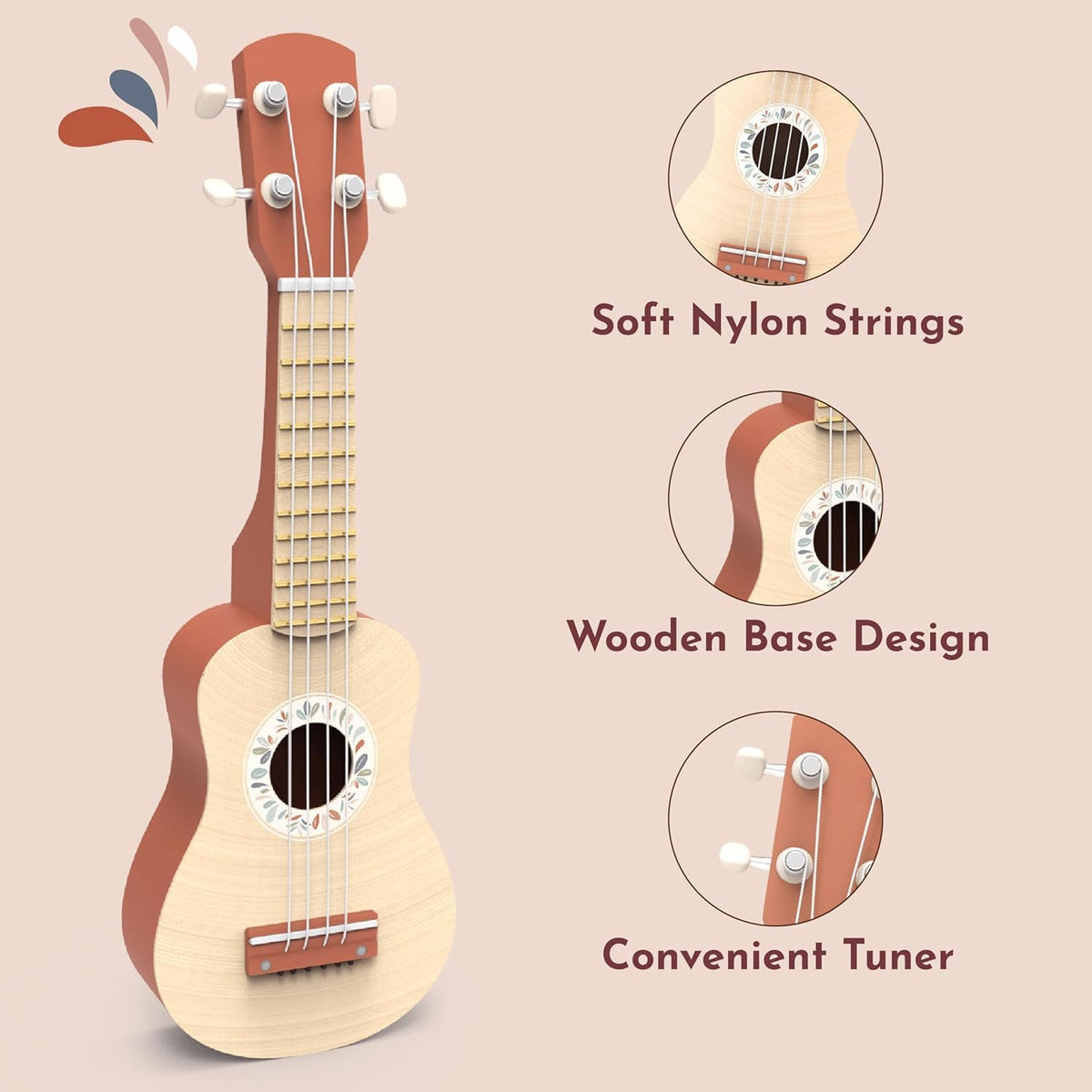 Speedy Monkey Wooden Ukulele