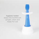 Ubbi Grow with Me Toothbrush Training Set – 3-Piece Set (Polaris Blue)