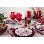 Mandala Red 18 Pcs Dinner Set