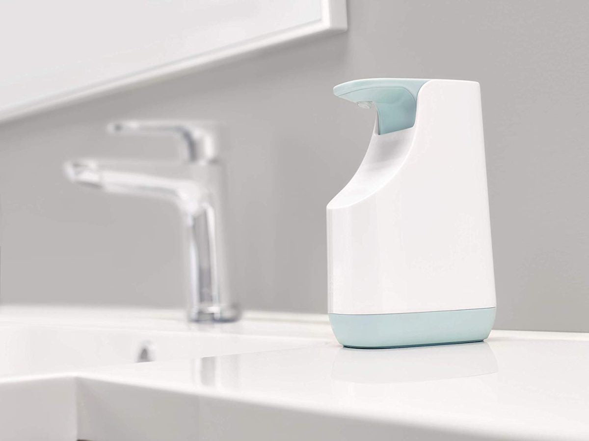 Joseph Joseph  Slim Compact Soap Dispenser with Non-Drip Nozzle, Blue