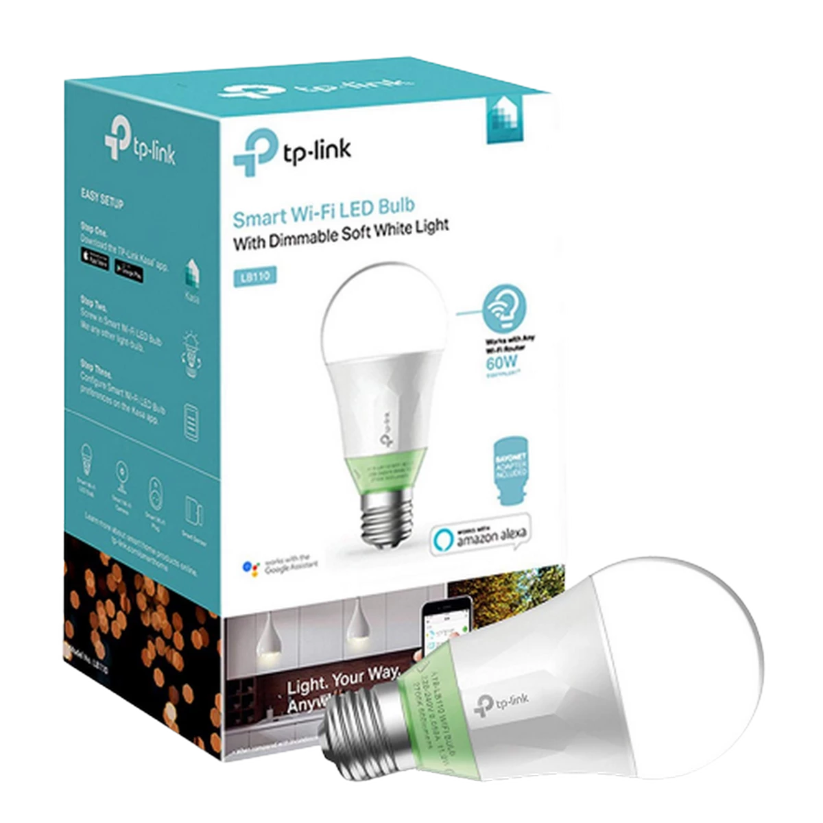 TP-Link (LB100 (E27)) Smart Wi-Fi Bulb with Dimmable Light