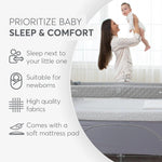 Kikkaboo: 2 Levels Baby Cot – Milky Way Grey