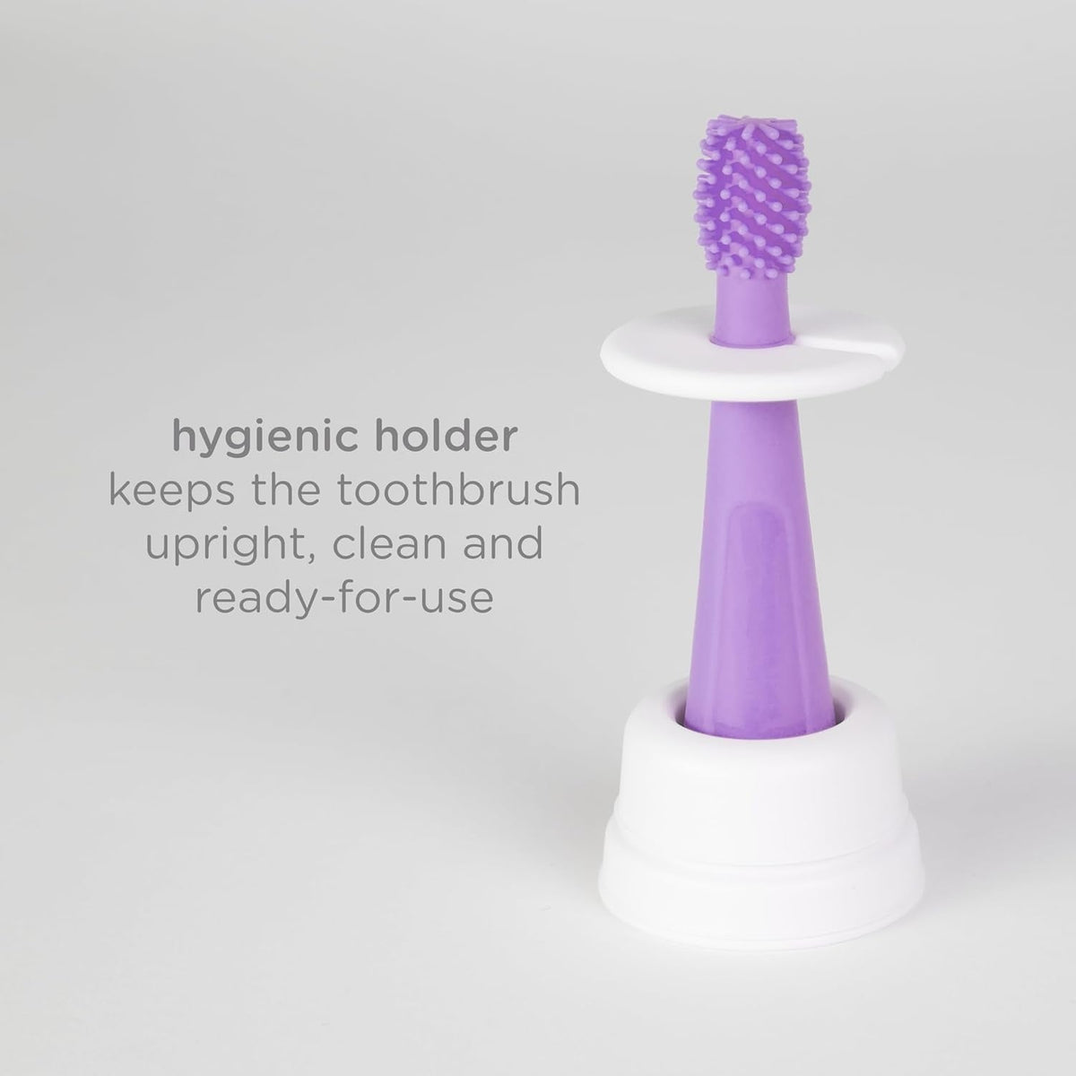 Ubbi: Grow with Me Toothbrush Training Set for Babies & Toddlers – Purple