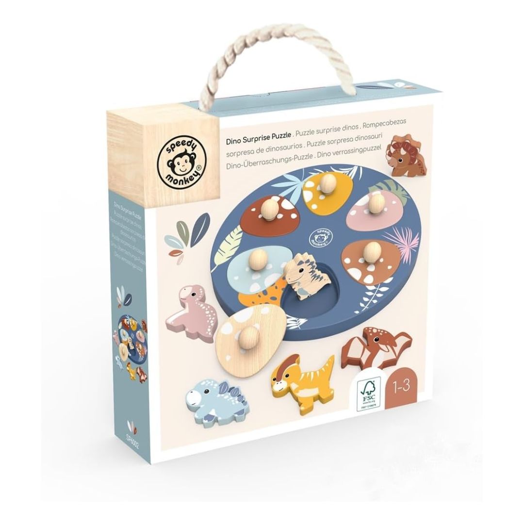 Speedy Monkey Dino Surprise Puzzle