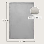 Hakuna Matte Premium Large Coral Velvet Play Mat – Grey