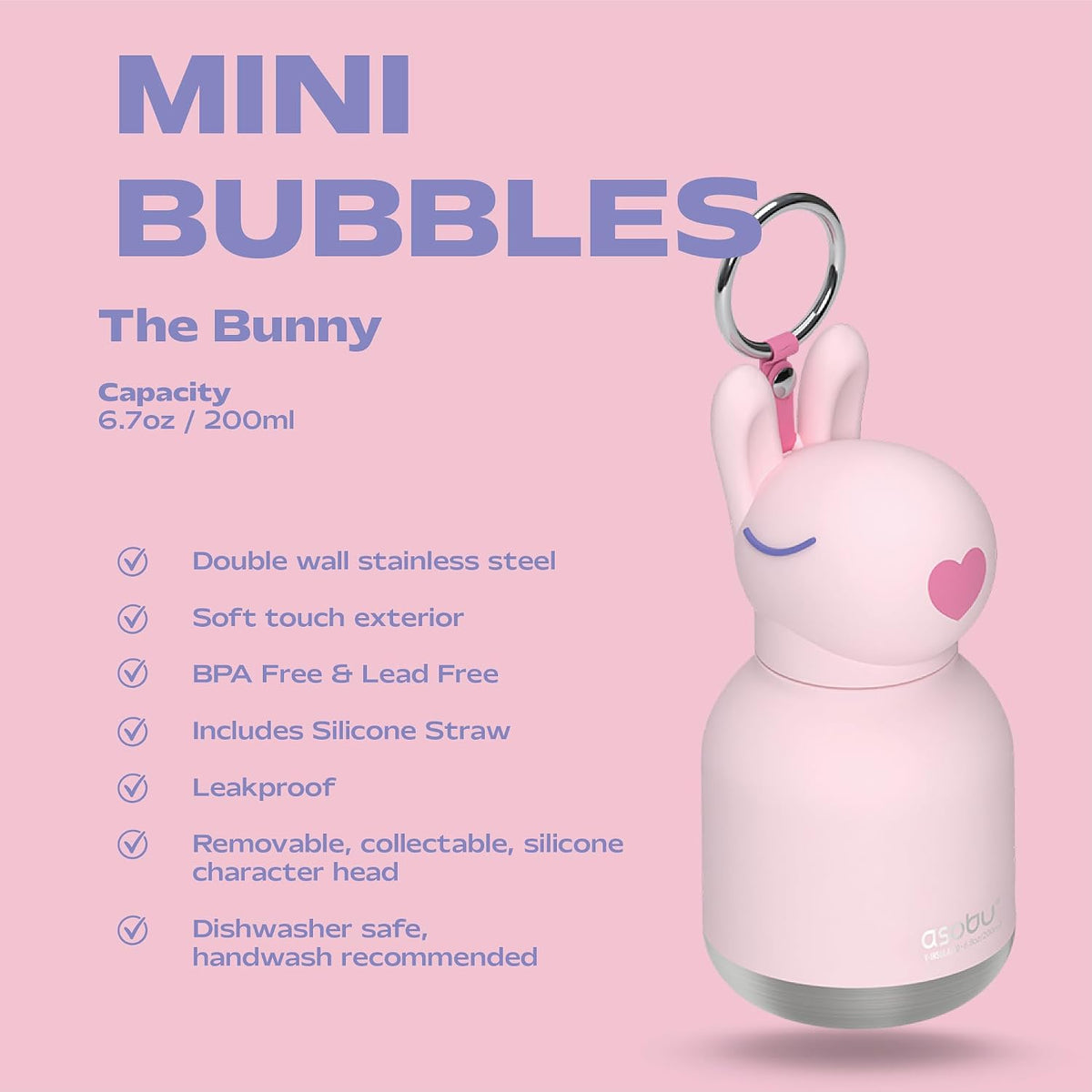 Asobu Mini Bunny Insulated Water 200ml