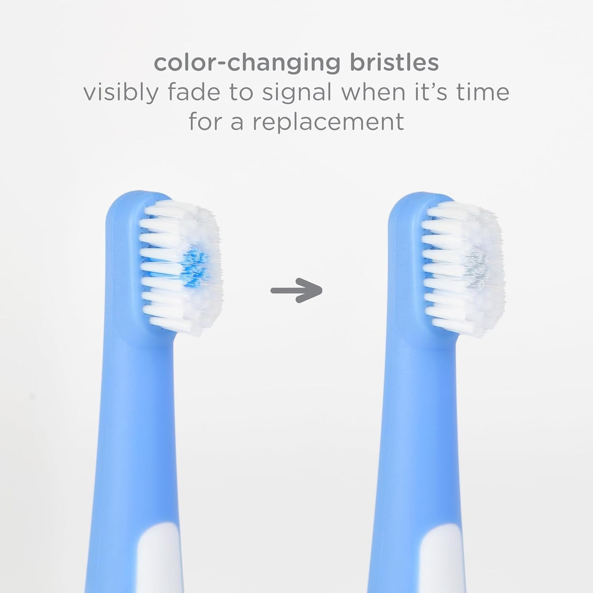 Ubbi Grow with Me Toothbrush Training Set – 3-Piece Set (Polaris Blue)
