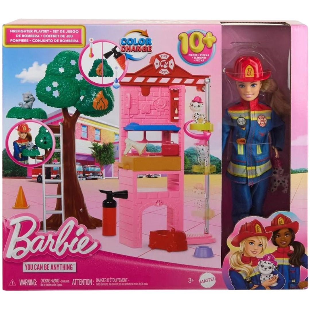Barbie Firefighter Doll and Playset