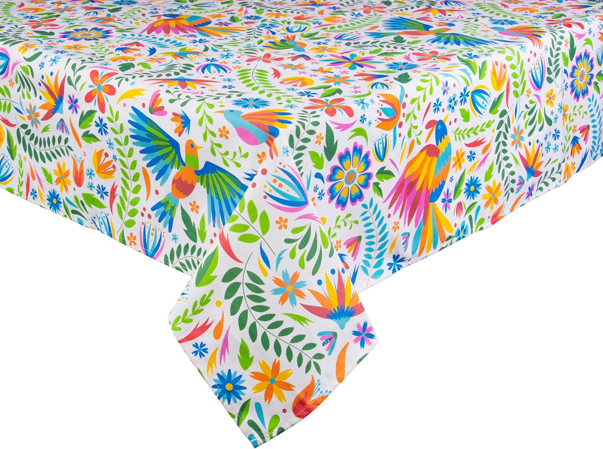 Mexican Flowers Rectangular Tablecloth