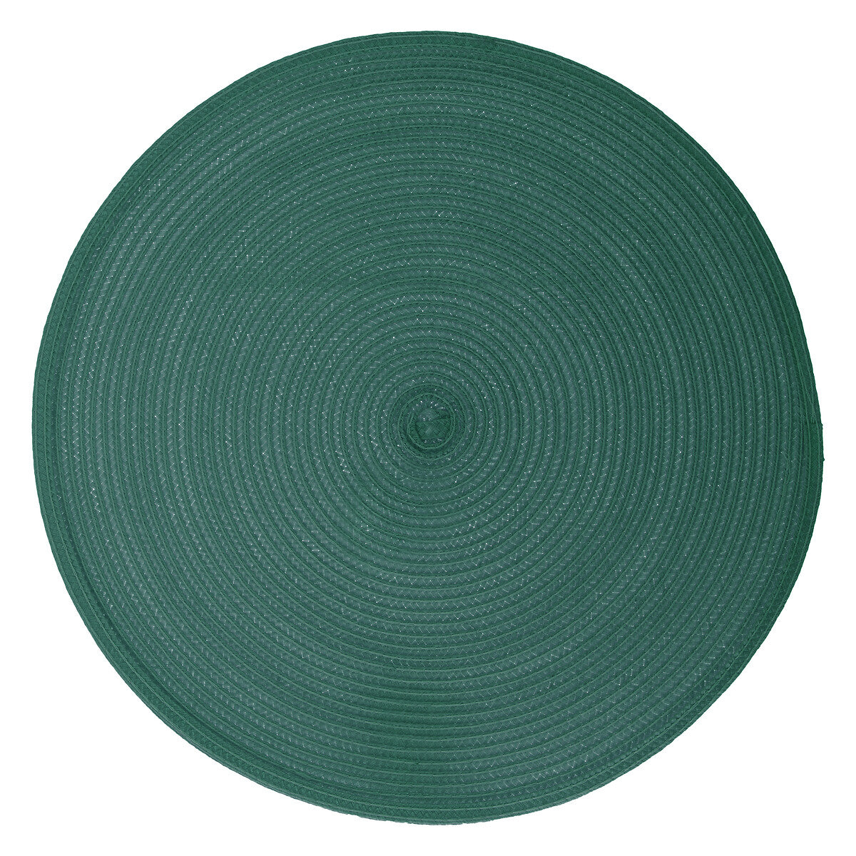 Round Braid Placemat Dark Green