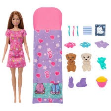 Barbie Doll & Puppy Slumber Party