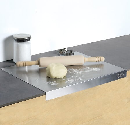 Stainless steel kneading board 50 x 40 cm