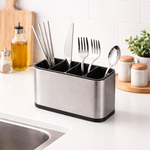 Stainless Steel Cutlery Organizer 18 x 8.6 x 13 cm Brushed Finish