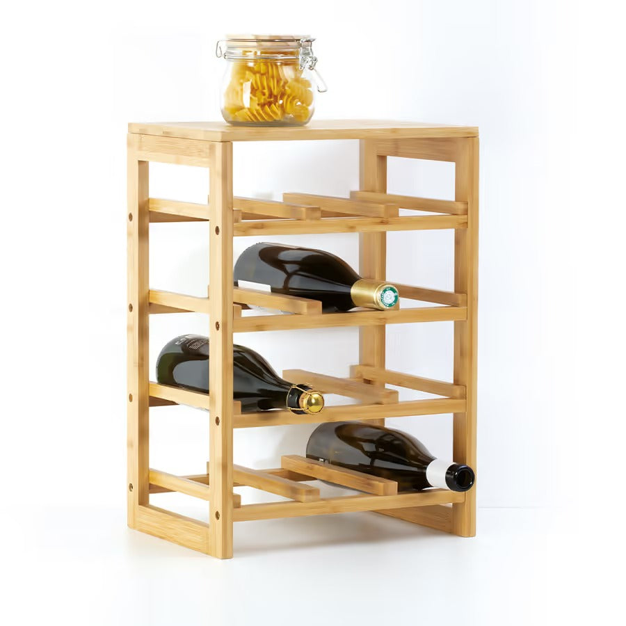 Bottle Rack X12 Bamboo