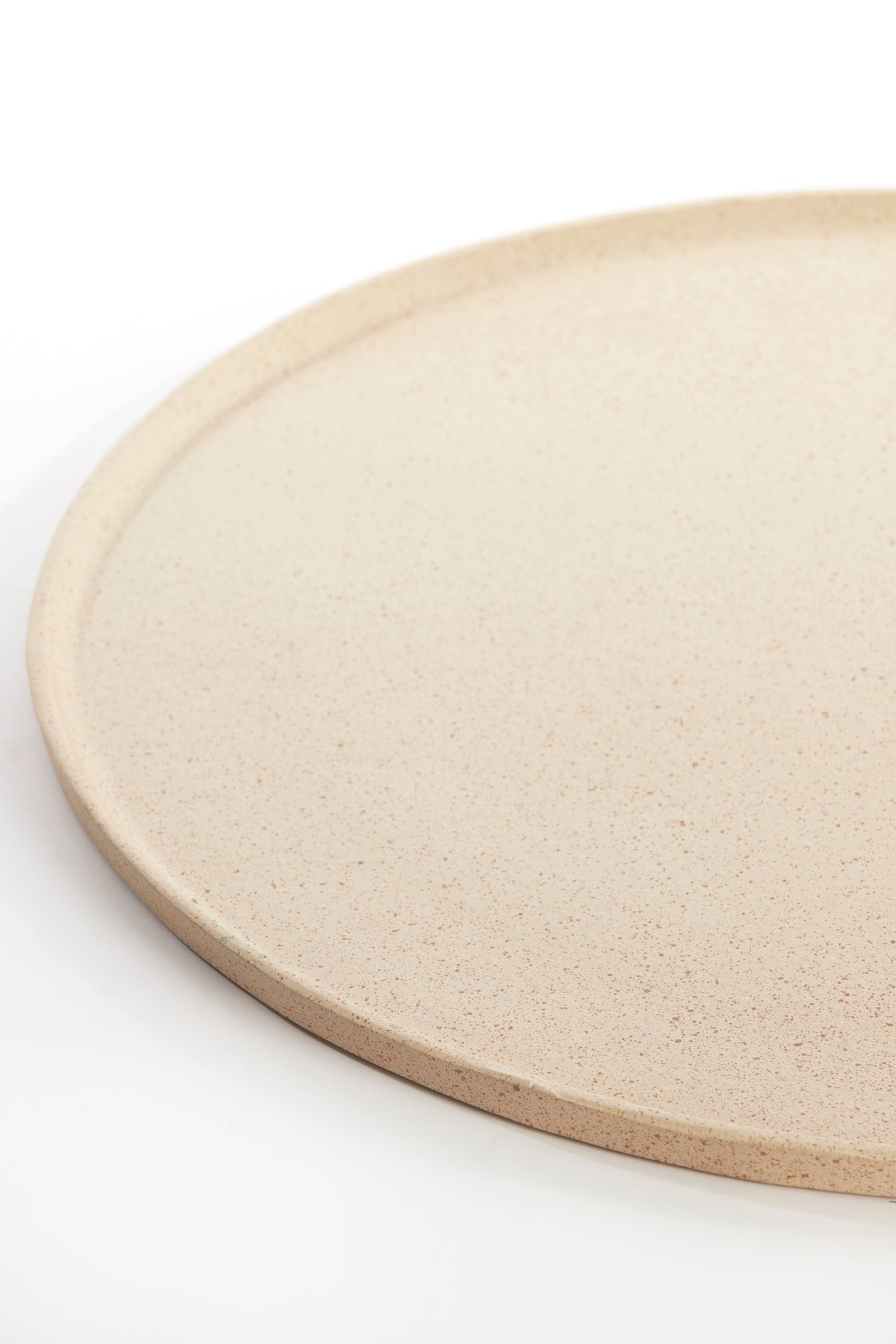 Sand Serving Board, Chestnut Aluminum Flat Board, 50 cm Round Tray