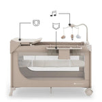 Kinderkraft: LEODY UP Travel Cot & Playpen with Changing Table - Beige