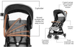 Evenflo Gold Otto Self-Folding Stroller Moonstone Gray