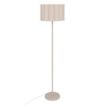 Right Floor Lamp Rona Sector - Quilted Shade, Soft Beige Ø37xH150cm