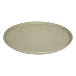 Sienna Flat Plate 27.5 cm Olive Green Faience
