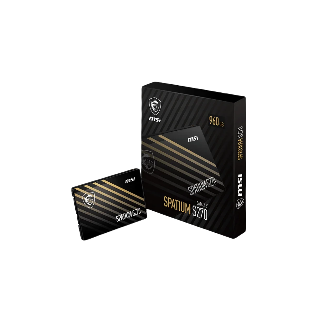 MSI (S270) Spatium 960Gb 2.5" SATAIII 6Gbps SSD - 5Yrs - Black