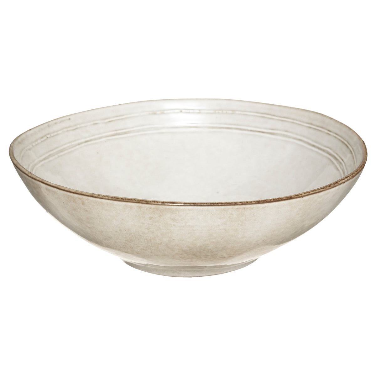 Flower Salad Bowl, Grey, 24cm