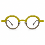 Round eyeglasses yellow