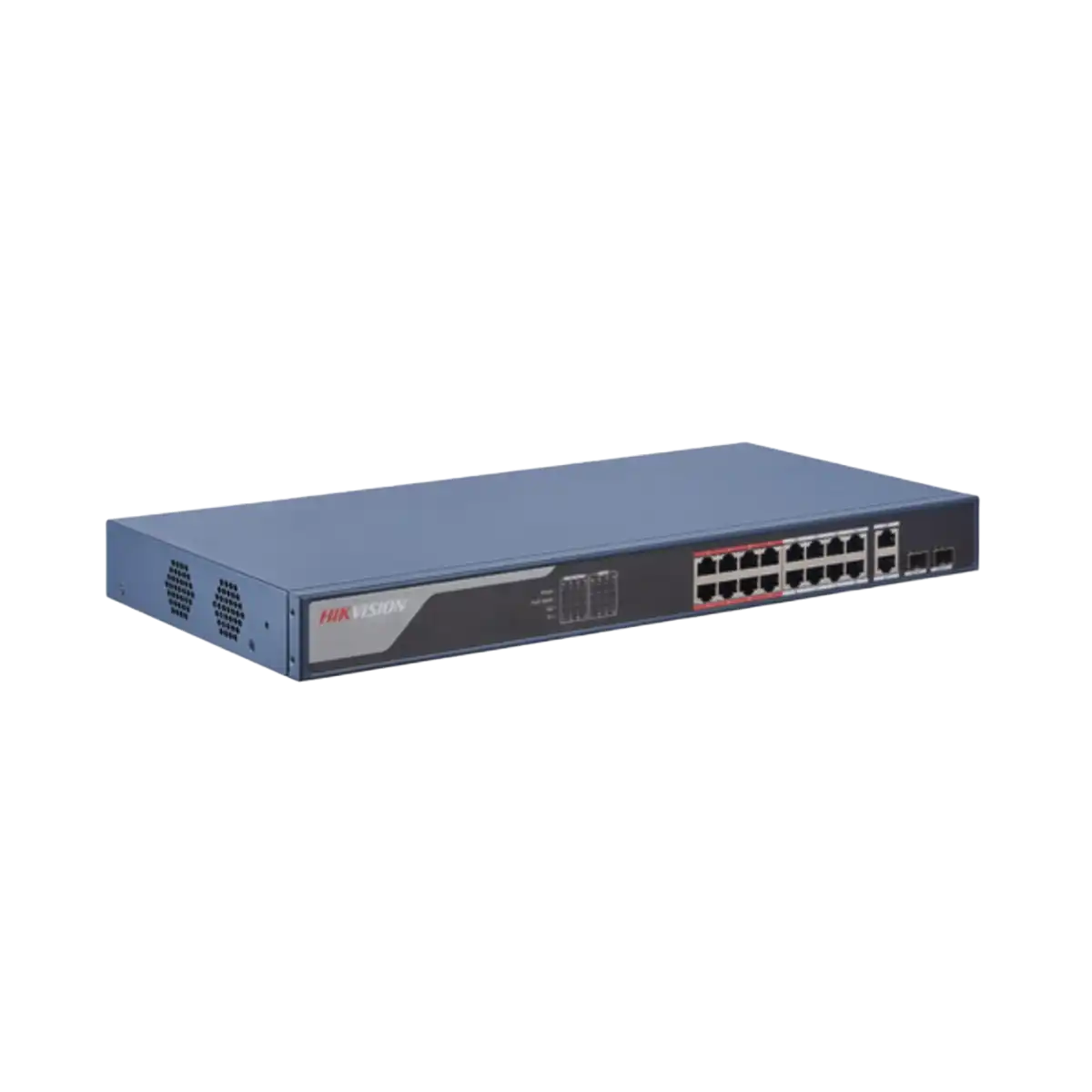 Hikvision (DS-3E1318P-EI/M) 16-Port Fast Ethernet Smart POE Switch - Grey