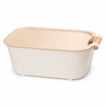 Multi-Purpose Stackable Storage Box with Handles 28x19x11 & 34x23x13 cm