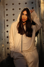 Suede Jacket - Beige