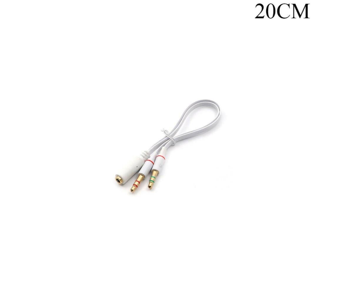 Audio Adapter | Jack Stereo | Female - 2x Male | 0.20M | Gold