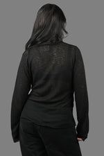 Gaïa See-Through - Long Sleeve Black