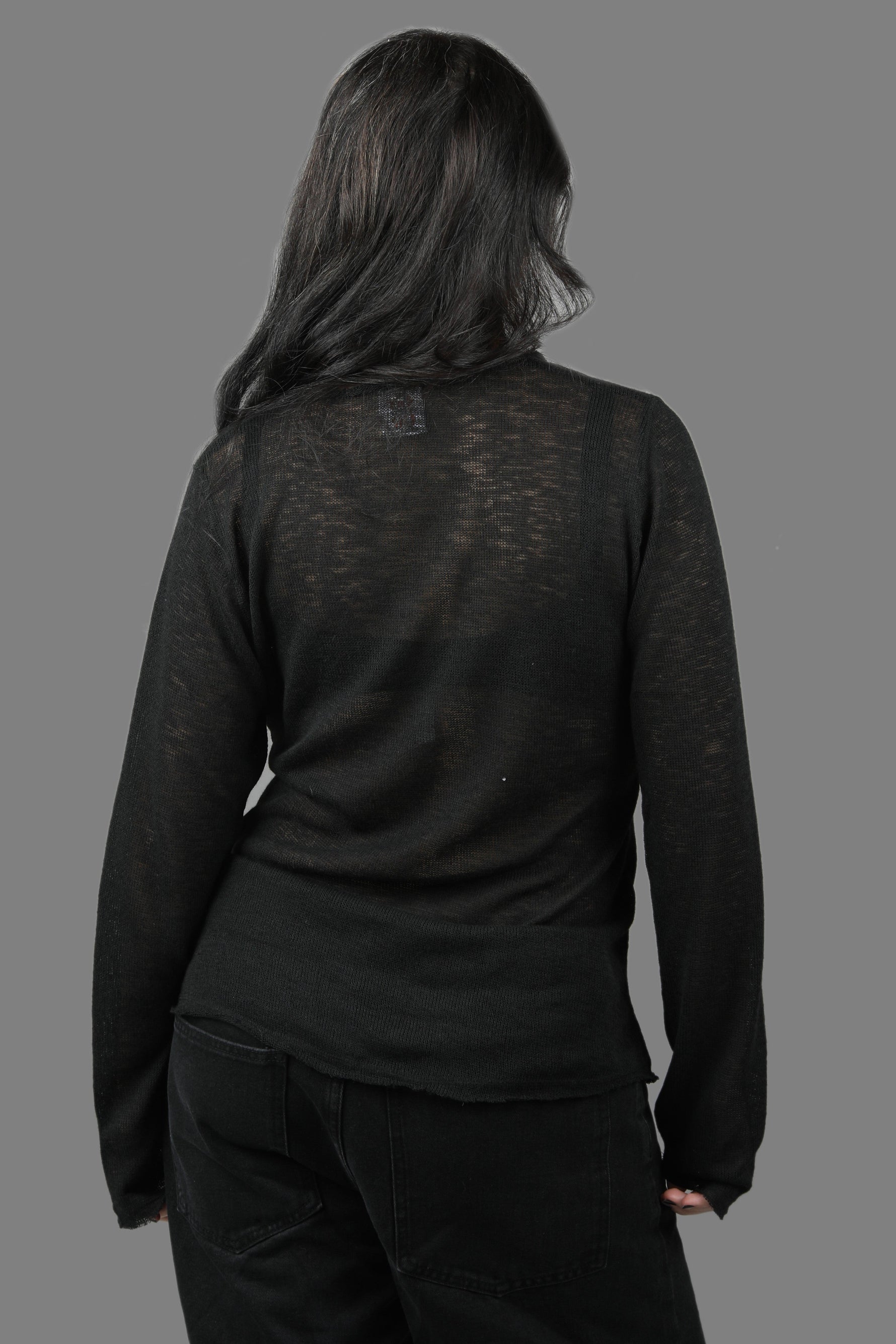 Gaïa See-Through - Long Sleeve Black
