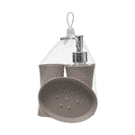 Bathroom Set Dispenser + Tumbler + Dish