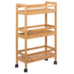 Trolley 3 Level Bamboo Linha