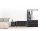 Tissa Hanging Rail with 6 Drawers, Steel Frame