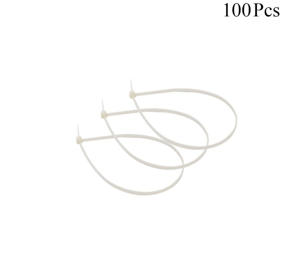 Cable Tie | 3.5x300mm | 100pcs | White