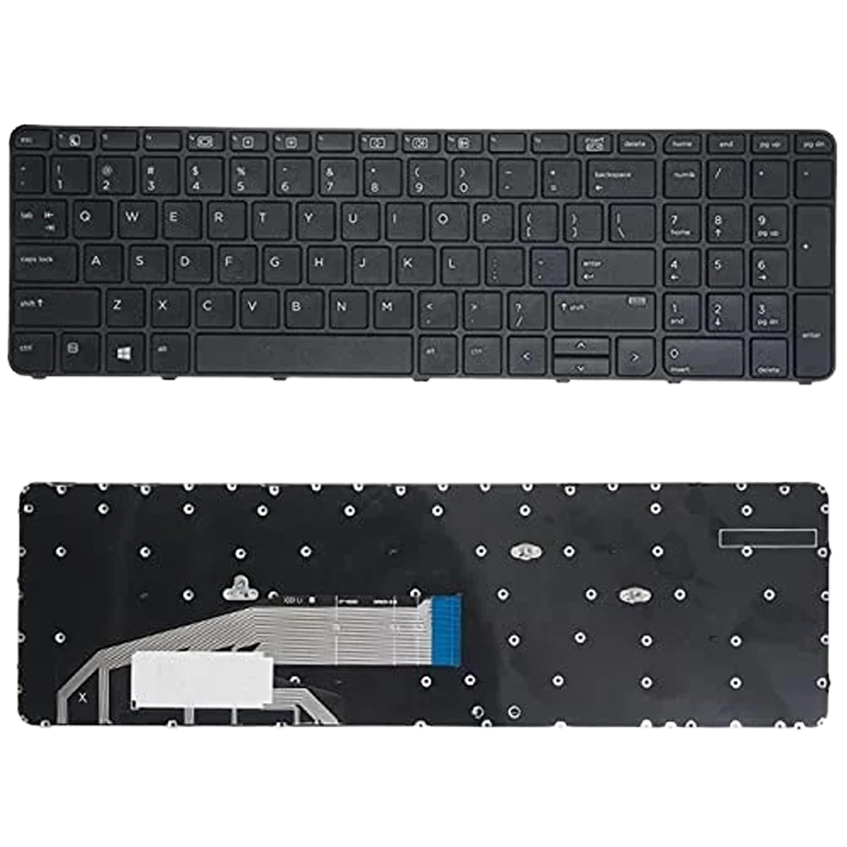 Keyboard For HP ProBook 450-455-470 (G3 G4 SubSeries) - US Layout - Black